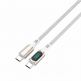 4smarts DigitCord USB-C to USB-C 100W Cable - здрав кабел с въжена оплетка и дисплей, за зареждане на устройства с USB-C порт (300 см) (бял) thumbnail 3
