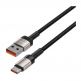 Tech-Protect Ultraboost Evo USB-A to USB-C Cable 100W - кабел с въжена оплетка за устройства с USB-C порт (100 см) (бежов) thumbnail 6