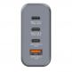 Verbatim GaN Fast Wall Charger 140W - захранване за ел. мрежа за мобилни устройства с 1xUSB-A и 3xUSB-C изходи с технология за бързо зареждане и преходници за цял свят (тъмносив) thumbnail 7