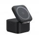Baseus 2in1 MagPro Magnetic Charger with MagSafe 20W (BS-W531) - двойна поставка (пад) за безжично зареждане за iPhone с MagSafe и AirPods с вграден USB-C кабел  (черен) thumbnail