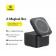 Baseus 2in1 MagPro Magnetic Charger with MagSafe 20W (BS-W531) - двойна поставка (пад) за безжично зареждане за iPhone с MagSafe и AirPods с вграден USB-C кабел  (черен) thumbnail 12
