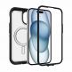 Otterbox Defender XT Case - хибриден удароустойчив кейс с MagSafe за iPhone 15, iPhone 14, iPhone 13 (черен-прозрачен) thumbnail 3