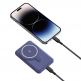 AmazingThing Thunder Pro Stand Magnetic Wireless Power Bank 5000 mAh 22.5W - преносима външна батерия с USB-C порт и безжично зареждане с MagSafe (син) thumbnail 14