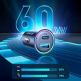 Joyroom Dual Quick Car Charger 60W - зарядно за кола с USB-A и USB-C изходи с технология за бързо зареждане (черен) thumbnail 10