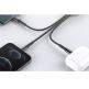 Joyroom 3-in-1 Fast Charging Cable 3.5A - универсален USB-A кабел с 2xLightning и USB-C конектори (15 см) (черен) thumbnail 3