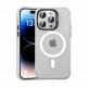 Benks Magnetic Lucid Case - хибриден удароустойчив кейс с MagSafe за iPhone 15 Pro Max (бял) thumbnail