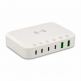 4Smarts 7in1 Charging Station 100W with Wireless Charger - захранване за ел. мрежа с 4xUSB-C PD изхода, 2xUSB-A изходa и безжично зареждане (бял) thumbnail 5