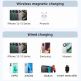 Joyroom Magnetic Power Bank with Lightning cable 20W 10000mAh - външна батерия с USB-C към Lightning кабел, USB-C и Lightning портове (лилав) thumbnail 3