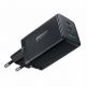 Joyroom GaN Charger 65W - захранване за ел. мрежа за лаптопи, смартфони и таблети с 2xUSB-C и 1xUSB-A изходи с USB-C кабел в комплекта (черен) thumbnail 2
