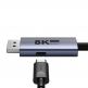 Baseus 8K 60Hz USB-C to DisplayPort Cable (BS-OH176) - кабел с поддръжка на 8K за свързване от USB-C към DisplayPort (черен) thumbnail 3