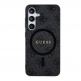 Guess PU 4G Colored Ring MagSafe Leather Hard Case - дизайнерски кожен кейс с MagSafe за Samsung Galaxy S24 Plus (черен) thumbnail 3