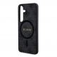 Guess PU 4G Colored Ring MagSafe Leather Hard Case - дизайнерски кожен кейс с MagSafe за Samsung Galaxy S24 Plus (черен) thumbnail 5