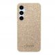 Guess Glitter Flakes Metal Logo Case - хибриден удароустойчив кейс за Samsung Galaxy S24 Plus (златист) thumbnail 3