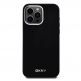 DKNY Liquid Silicone Silver Metal Logo MagSafe Case - дизайнерски силиконов кейс с MagSafe за iPhone 15 Pro Max (черен) thumbnail 2