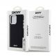 DKNY Liquid Silicone Silver Metal Logo MagSafe Case - дизайнерски силиконов кейс с MagSafe за iPhone 15 Pro Max (черен) thumbnail 6
