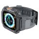 Spigen Rugged Armor Case Pro - удароустойчив TPU кейс с вградена каишка за Apple Watch Ultra 49мм (сив-прозрачен) thumbnail 3