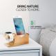 Spigen Stand S370 - бамбукова поставка за бюро за iPhone и Apple Watch (бамбук) thumbnail 7