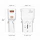 4smarts Nomad Pocket World Travel Adapter 20W - захранване с USB-C и USB-A изходи и преходници за цял свят в едно устройство за мобилни устройства (бял) thumbnail 9