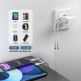 4smarts Nomad Pocket World Travel Adapter 20W - захранване с USB-C и USB-A изходи и преходници за цял свят в едно устройство за мобилни устройства (бял) thumbnail 11