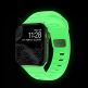 Nomad Sport Strap Glow 2.0 - силиконова каишка за Apple Watch 38мм, 40мм, 41мм, 42мм (2024) (светлозелен) thumbnail 2