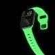 Nomad Sport Strap Glow 2.0 - силиконова каишка за Apple Watch 38мм, 40мм, 41мм, 42мм (2024) (светлозелен) thumbnail 3