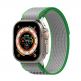 Techsuit Watchband W039 - текстилна каишка за Apple Watch 42мм, 44мм, 45мм, 46мм, Ultra 49мм (зелен-сив) thumbnail 3