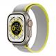 Techsuit Watchband W039 - текстилна каишка за Apple Watch 42мм, 44мм, 45мм, 46мм, Ultra 49мм (жълт-сив) thumbnail 2