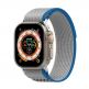 Techsuit Watchband W039 - текстилна каишка за Apple Watch 38мм, 40мм, 41мм, 42мм (2024) (син-сив) thumbnail 4