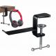 Techsuit Universal Metal Hook Mount for Bags and Headphones - поставка за бюро за слушалки или чанти (черен) thumbnail 4