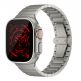 JustMobile Titanium DLC Band - титаниева каишка за Apple Watch 42мм, 44мм, 45мм, 46мм, Ultra 49мм (сребрист) thumbnail