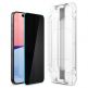 Spigen Glas.Tr Ez Fit Privacy Tempered Glass - стъклено защитно покритие с определен ъгъл на виждане за дисплея за iPhone 15 Pro thumbnail 3