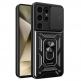 Techsuit CamShield Case - хибриден удароустойчив кейс с пръстен против изпускане за Samsung Galaxy S24 Ultra (черен)  thumbnail