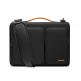 Tomtoc Defender Laptop Briefcase - текстилна чанта с дръжки и презрамка за MacBook Pro 16 и преносими компютри до 16 инча (черен) thumbnail