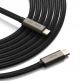 Ringke USB-C to USB-C Data Cable 240W - кабел с бързо зареждане за устройства с USB-C порт (100 см) (черен)  thumbnail 6