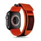 Tech-Protect Scout Watch Strap - изключително здрава текстилна каишка за Apple Watch 42мм, 44мм, 45мм, 46мм, Ultra 49мм (оранжев-черен) thumbnail
