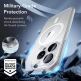 ESR Halolock Classic Pro MagSafe Hybrid Protection Set - хибриден удароустойчив кейс с MagSafe и стъклено защитно покритие за дисплея на iPhone 15 Pro Max (прозрачен) thumbnail 7
