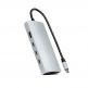 Satechi USB-C Multiport Adapter 8K With Ethernet V3 - мултифункционален хъб за свързване на допълнителна периферия за компютри с USB-C (сребрист) thumbnail