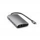 Satechi USB-C Multiport Adapter 8K With Ethernet V3 - мултифункционален хъб за свързване на допълнителна периферия за компютри с USB-C (тъмносив) thumbnail 3