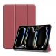 Techsuit FoldPro Leather Case - кожен кейс и поставка за iPad Pro 11 (2024) (червен) thumbnail