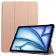 Techsuit FoldPro Leather Case - кожен кейс и поставка за iPad Air 13 (2024) (розово злато) thumbnail