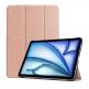 Techsuit FoldPro Leather Case - кожен кейс и поставка за iPad Air 11 (2024) (розово злато) thumbnail
