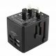 Techsuit Travel Adapter (HHT520) 15W - захранване с 1xUSB-C и 3xUSB-A изхода и преходници за цял свят в едно устройство за мобилни устройства (черен) thumbnail 2