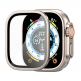 Spigen Glass GLAS.tR Slim Pro Tempered Galss - калено стъклено защитно покритие с алуминиева рамка за Apple Watch Ultra 49мм (титан-прозрачен) thumbnail 2
