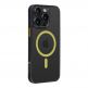 Tactical MagForce Hyperstealth 2.0 Cover - хибриден удароустойчив кейс с MagSafe за iPhone 15 Pro Max (черен-жълт) thumbnail 2