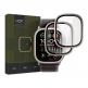 Hofi Glass Ring Screen Protector Set - 2 броя калено стъклено защитно покритие с алуминиева рамка за Apple Watch Ultra 49мм (титан-прозрачен) thumbnail
