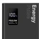 OBALME EnergyPulse Fast Charging Power Bank 10000 mAh 22.5W - преносима външна батерия с USB-C порт, и 2xUSB-A изхода (черен) thumbnail 4