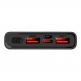 OBALME EnergyPulse Fast Charging Power Bank 10000 mAh 22.5W - преносима външна батерия с USB-C порт, и 2xUSB-A изхода (черен) thumbnail 5