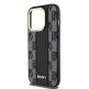 DKNY Checkered Pattern MagSafe Leather Hard Case - дизайнерски кожен кейс с MagSafe за iPhone 15 Pro Max (черен) thumbnail 4