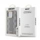 DKNY Checkered Pattern MagSafe Leather Hard Case - дизайнерски кожен кейс с MagSafe за iPhone 15 Pro Max (бежов) thumbnail 6