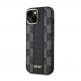 DKNY PU Checkered Pattern MagSafe Leather Hard Case - дизайнерски кожен кейс с MagSafe за iPhone 15 (черен) thumbnail 3